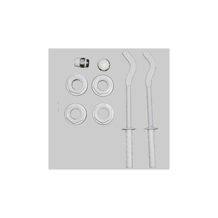 KIT PER RADIATORI COMPLETO DI MENSOLE - 1" x 3/8