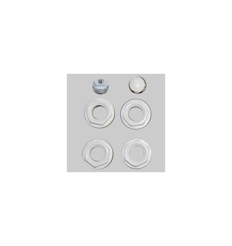 KIT UNIVERSALE PER RADIATORI TUBOLARI ACCIAIO - 1"1/4 x 3/8
