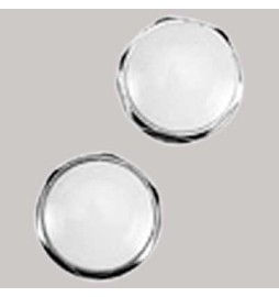 TAPPO OTTONE CROMATO CON CAPPUCCIO BIANCO - 3/8