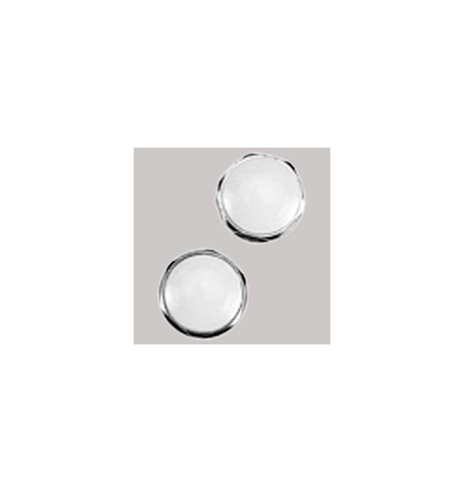 TAPPO OTTONE CROMATO CON CAPPUCCIO BIANCO - 3/8