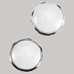 TAPPO OTTONE CROMATO CON CAPPUCCIO BIANCO - 1/2