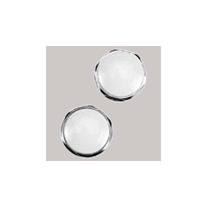 TAPPO OTTONE CROMATO CON CAPPUCCIO BIANCO - 1/2