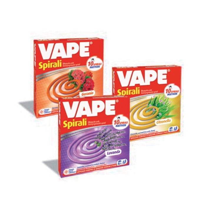 ANTIZANZARE VAPE SPIRALI PROFUMATE 10 PZ