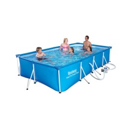 PISCINA STEEL PRO C/TELAIO E POMPA 400X211X81 56424