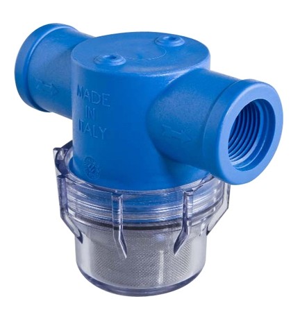 MICROFLITRO CON CARTUCCIA RETE ACCIAIO INOX 3/8"