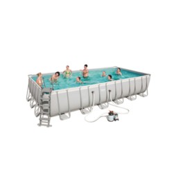 PISCINA POWER STEEL C/TELAIO E ACCES 732X366X132 56475