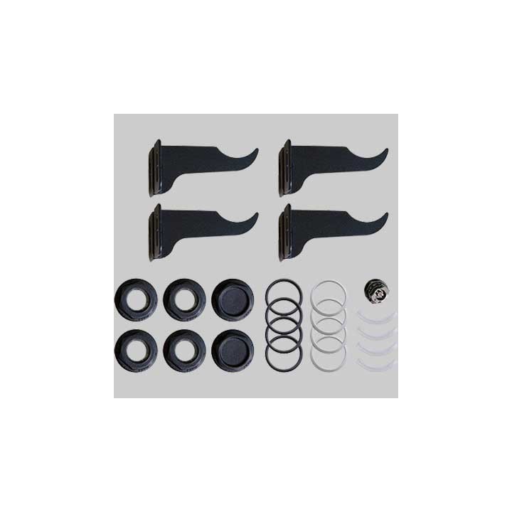 KIT PER RADIATORI COMPLETO DI MENSOLE BLACK COFFEE - 1"x 1/2
