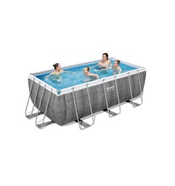 PISCINA POWER STEEL C/TELAIO E ACCES 412X201X122 56722