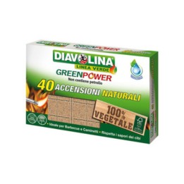 ACCENDIFUOCO 40 CUBI DIAVOLINA GREEN POWER 15341