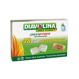 ACCENDIFUOCO 48 CUBI DIAVOLINA GREEN POWER 15335
