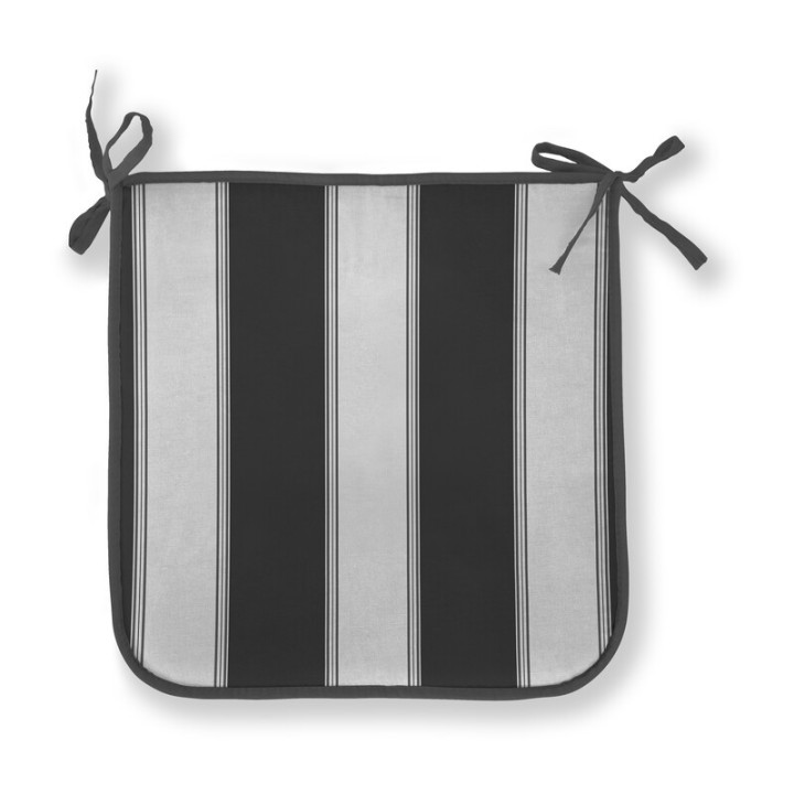 CUSCINO PANAREA 39X39X2CM RIGATO ANTRACITE
