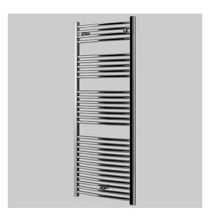 TERMOARREDO SCALDA SALVIETTE MOD. SAN REMO CROMATO CURVO - H 1420 L 450