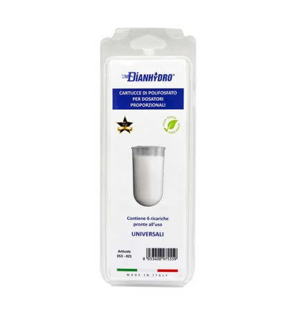 6 PZ CARTUCCE DI POLIFOSFATO PER DOSATORI pz 6 da 80 g/cad