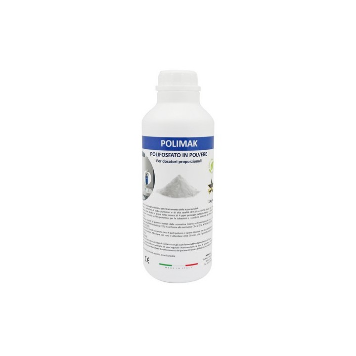 FLACONE DI POLIFOSFATO IN POLVERE PER DOSATORI 1 kg
