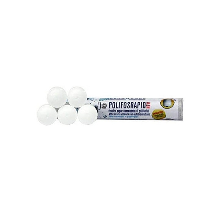 5 PZ CARTUCCE POLIFOSFATO POLIFOSRAPID Diam. 35 x L. 40 mm