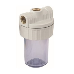 FILTRO IN PLASTICA PER ACQUA 3 VIE 5" - Att. 1/2"F 3p. 3vie