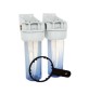 FILTRO PER ACQUA IN PLASTICA DUPLEX 10" - Att. 1"