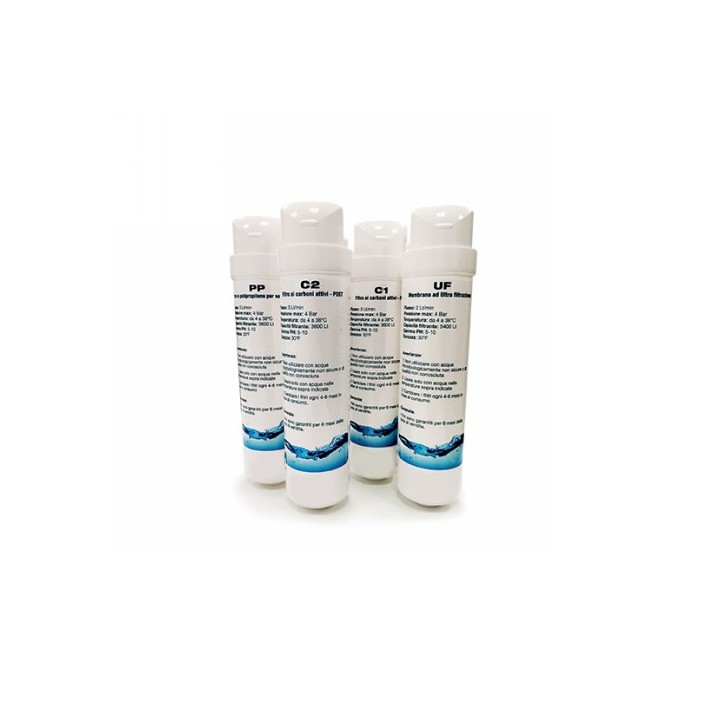 KIT COMPLETO 4 CARTUCCE PER SIMPLY ACQUA -