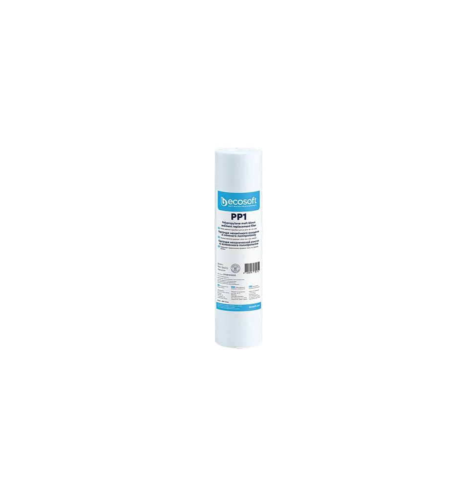 CARTUCCIA FILTRANTE PP 2,5" ECOSOFT H. 10" Micron 10