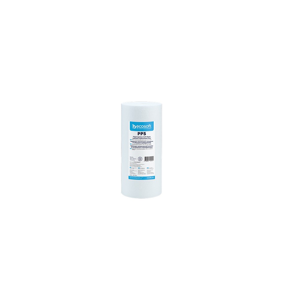 CARTUCCIA FILTRANTE PP 4,5" ECOSOFT H. 10" Micron 5