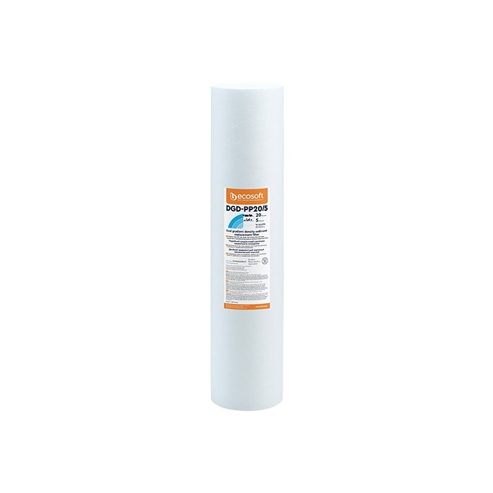 CARTUCCIA FILTRANTE DUAL PP 4,5" ECOSOFT H. 20" Micron 20+5