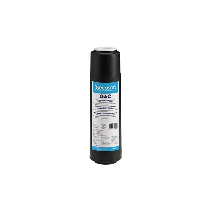 CARTUCCIA FILTRANTE GAC 2,5" ECOSOFT H. 10"