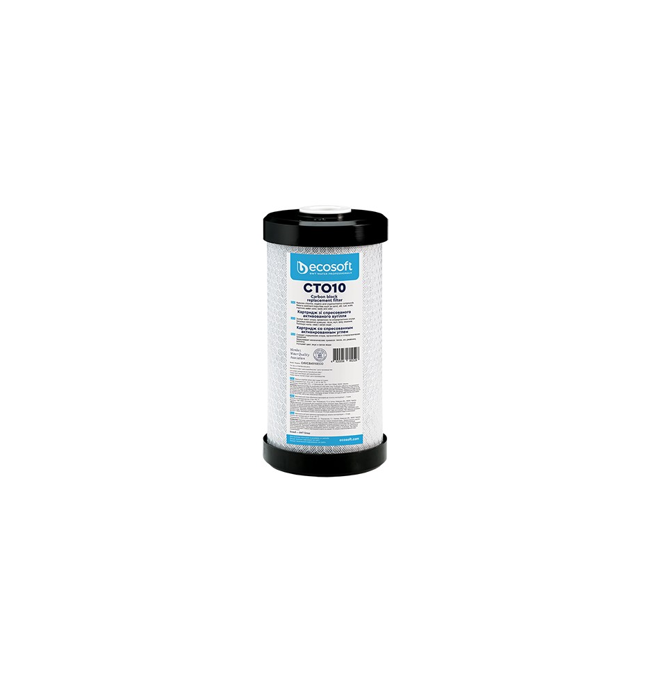 CARTUCCIA FILTRANTE CTO 4,5" ECOSOFT H. 10"