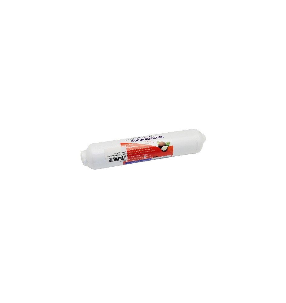 CARTUCCIA POST-FILTRANTE CARBON COCONUT H. 10" attacco filettato 1/4