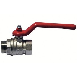 VALVOLA A SFERA MF CON LEVA ROSSA 3/4" (DN 20) 30 bar / 435 psi