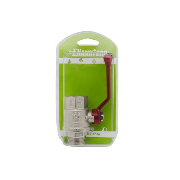 VALVOLA A SFERA MF CON LEVA BLISTER 3/8 DN 10 PN 64