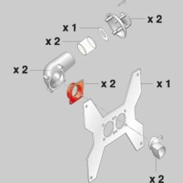 KIT SDOPPIATORE + STAFFA METALLO -