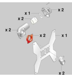 KIT SDOPPIATORE + STAFFA METALLO -