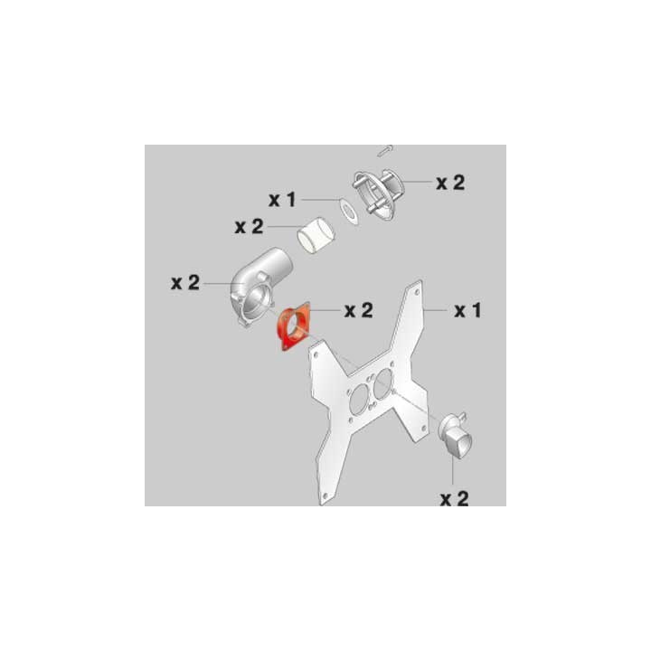 KIT SDOPPIATORE + STAFFA METALLO -