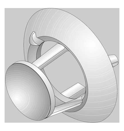TERMINALE SINGOLO A PARETE - Ø 35 mm