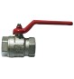 VALVOLA A SFERA FF C/LEVA ROSSA 3/8" (DN 10) 50 bar/ 725 psi