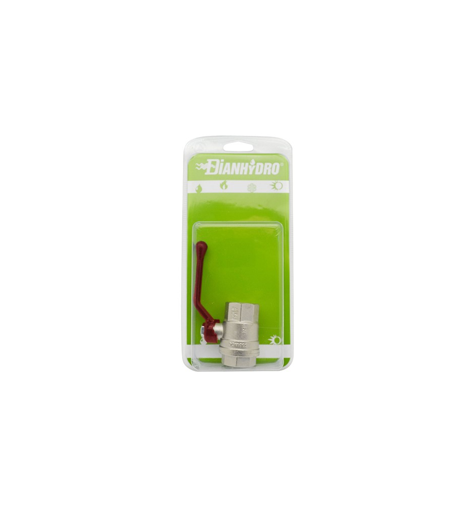 VALVOLA A SFERA FF CON LEVA BLISTER 3/4" DN 20 PN 40
