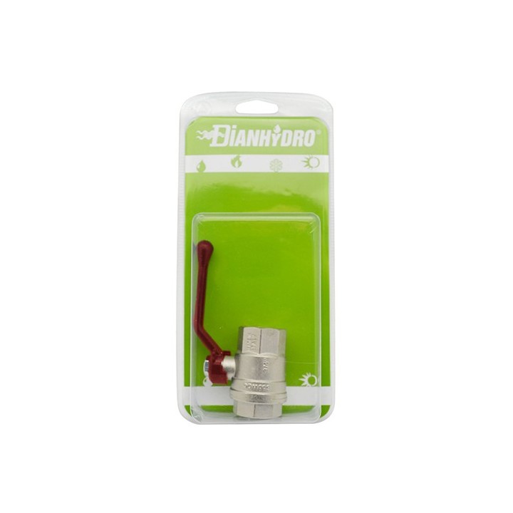VALVOLA A SFERA FF CON LEVA BLISTER 1" DN 25 PN 40