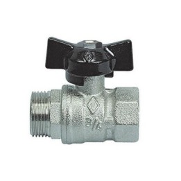 VALVOLA A SFERA MF CON FARFALLA 3/4'' DN 20 PN 40