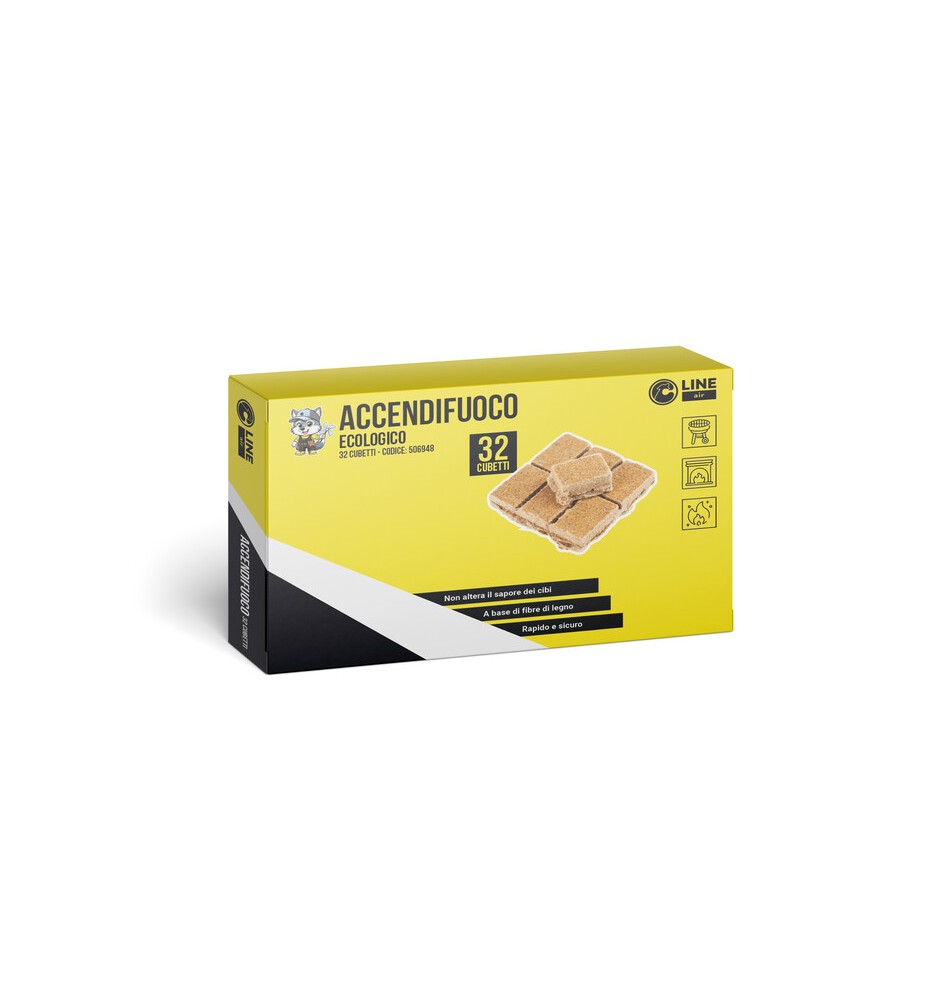 C ACCENDIFUOCO 32 CUBETTI ECOLOGICO 140 G