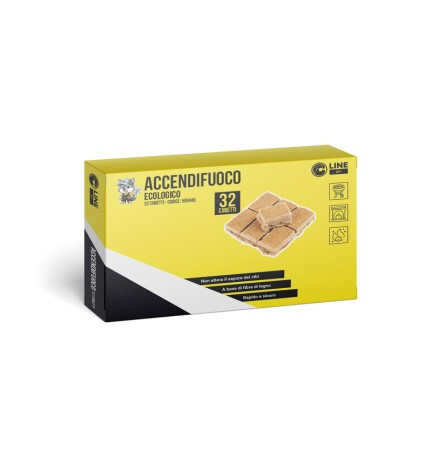 C ACCENDIFUOCO 32 CUBETTI ECOLOGICO 140 G