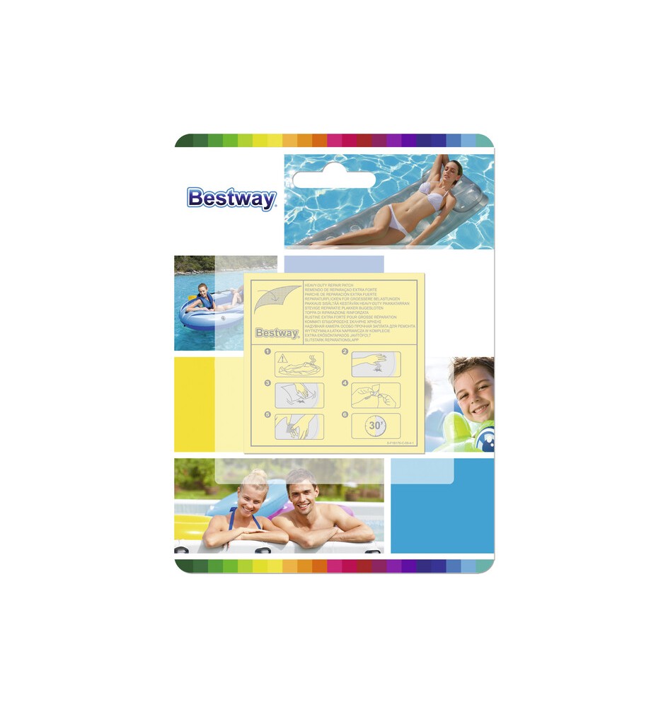 KIT 10 TOPPE RIPARAZIONE PISCINA HEAVY-DUTY 62068