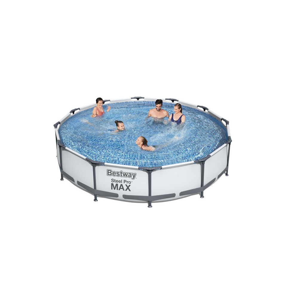 PISCINA STEEL PRO MAX C/TELAIO E POMPA D 366X76 56416