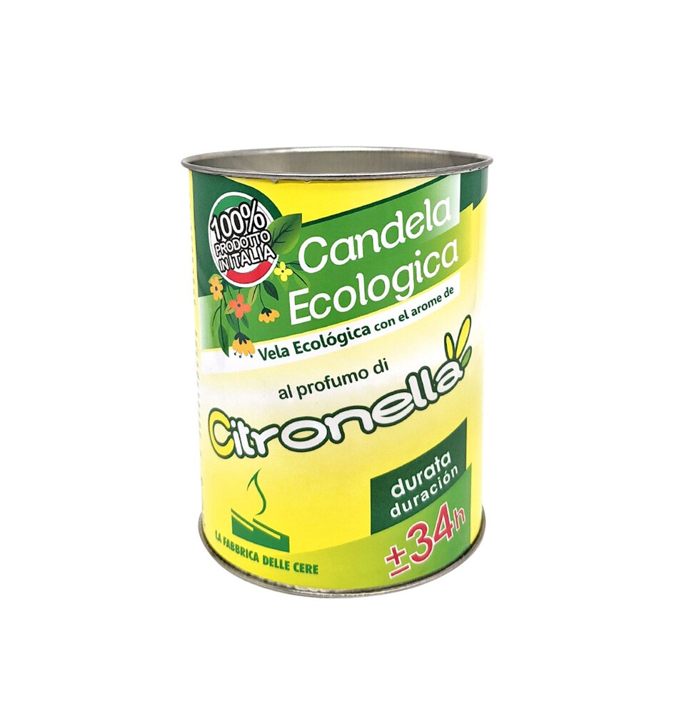 CITRONELLA CANDELA ECO MADE IN ITALY 8X10