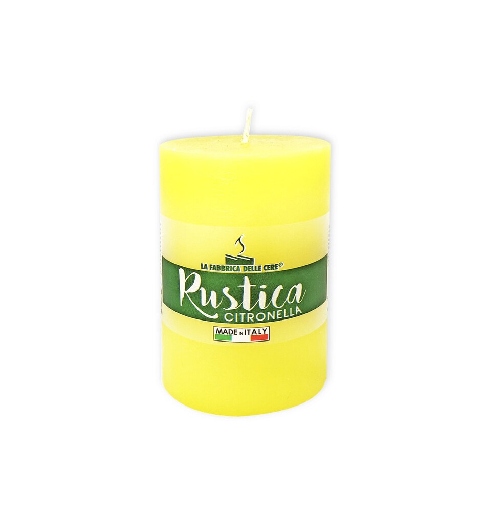 CITRONELLA CANDELA RUSTICA MADE IN ITALY 7X10