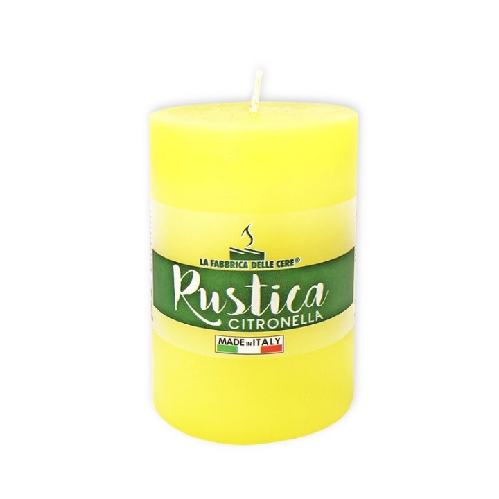 CITRONELLA CANDELA RUSTICA MADE IN ITALY 7X10