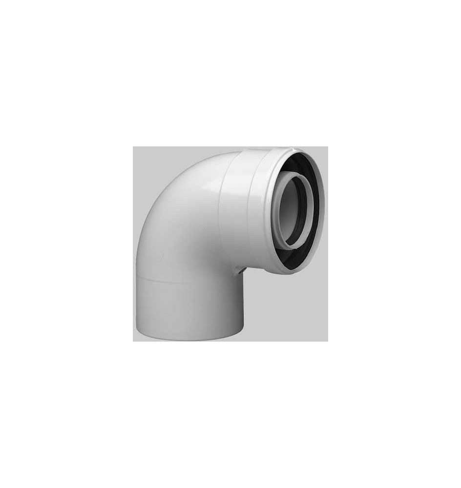 CURVA COASSIALE BAXI 90° - Dm. 60-100
