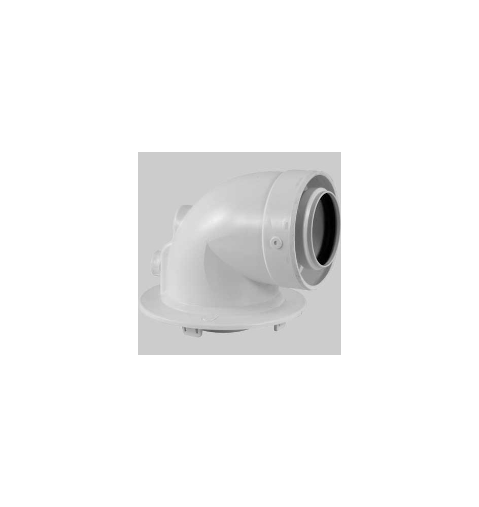 CURVA COASSIALE 90° RIBASSAT PER LUNA CLASSIC - Dm. 60-100