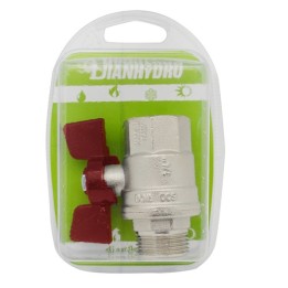 VALVOLA A SFERA MF CON FARFALLA BLISTER 1" DN 25 PN 40