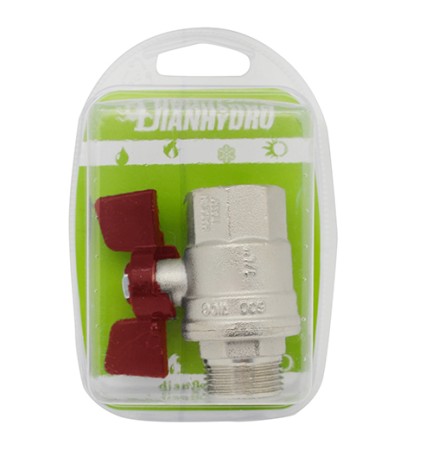 VALVOLA A SFERA MF CON FARFALLA BLISTER 1" DN 25 PN 40