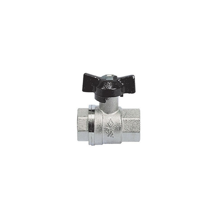 VALVOLA A SFERA FF CON FARFALLA 1/2'' DN 15 PN 64